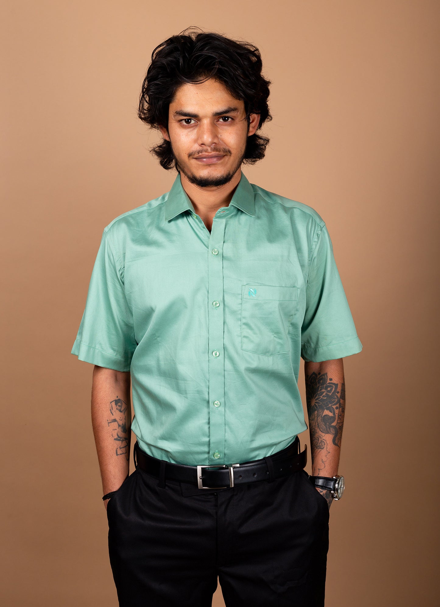 Emerald Green Organic Giza Cotton Premium Shirt