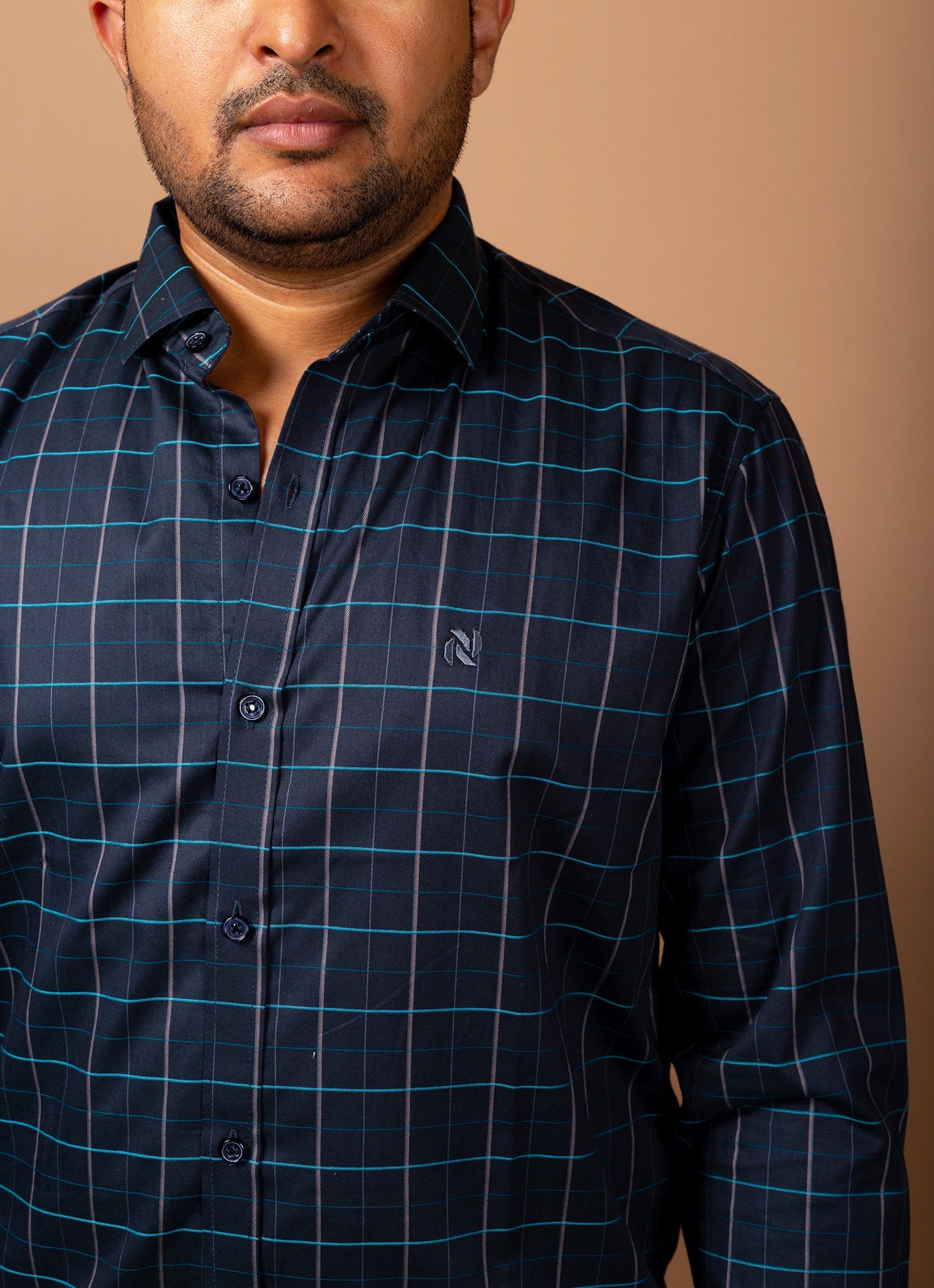 Berry Blue Checkered Premium Organic Cotton Shirt