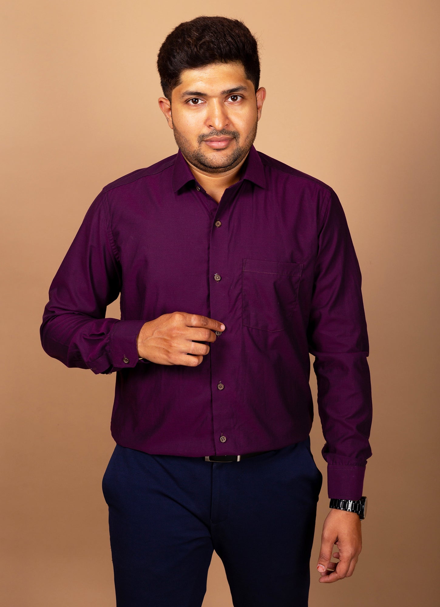 Midnight Purple Organic Cotton Premium Shirt