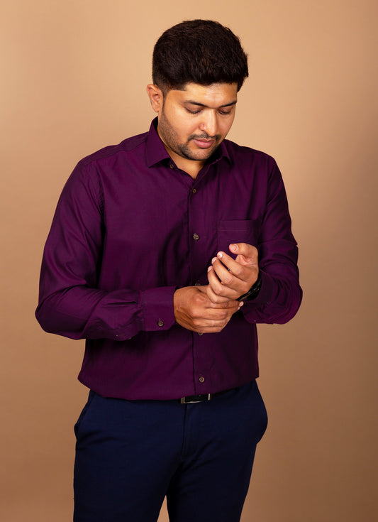 Midnight Purple Organic Cotton Premium Shirt