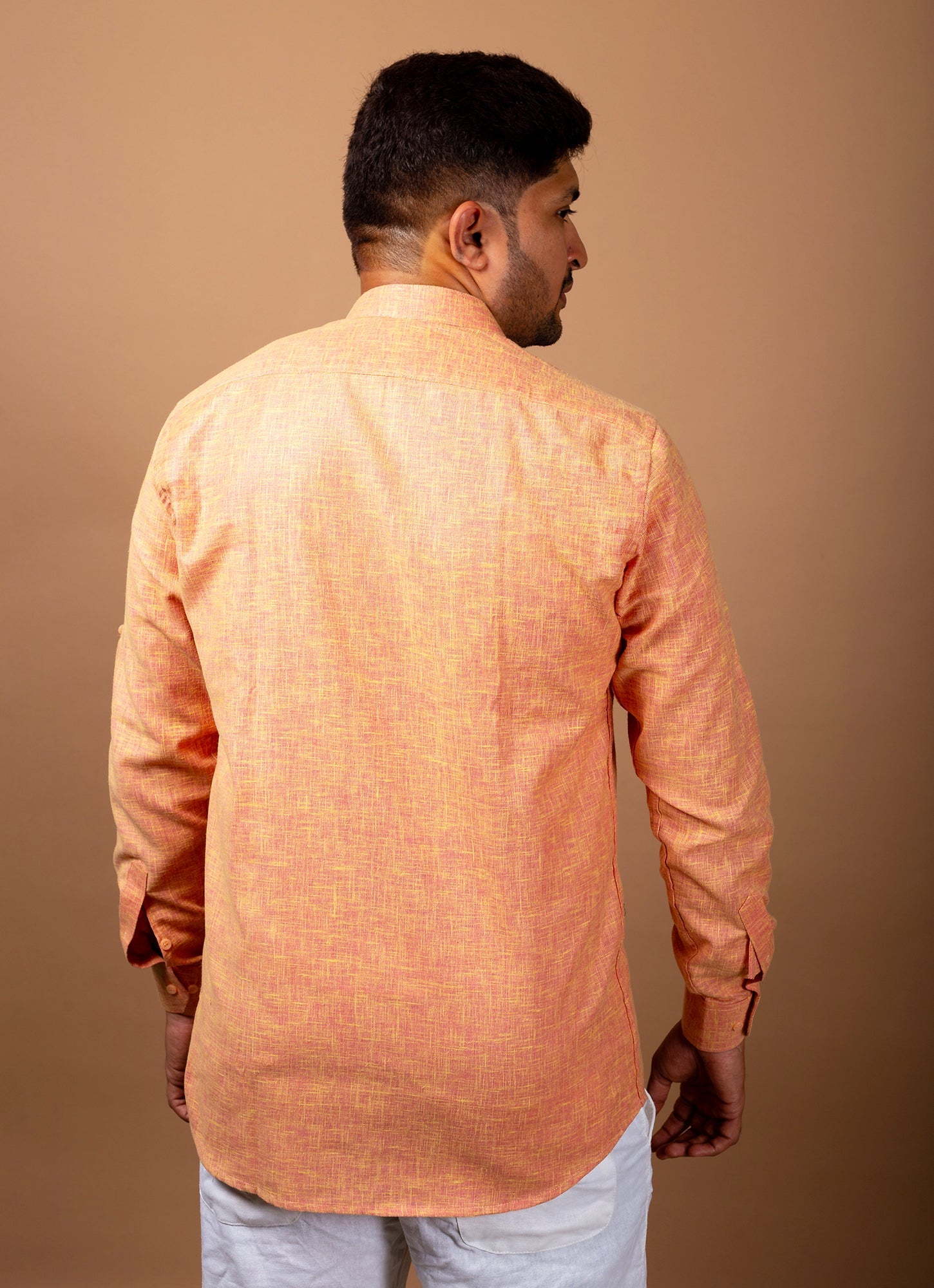 Atomic Tangerine Textured Shirt
