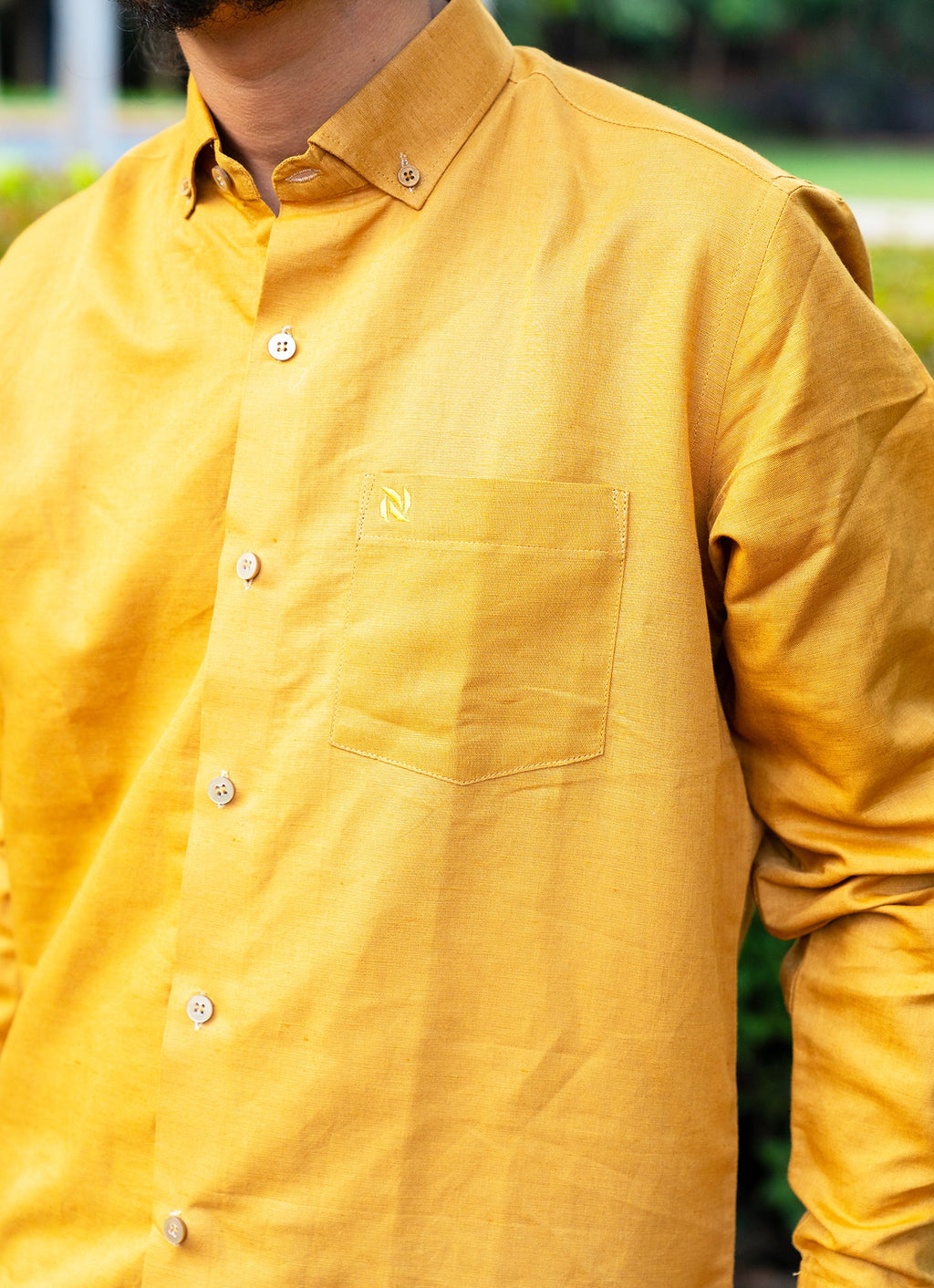 Goldenrod Organic Cotton Linen Premium Shirt