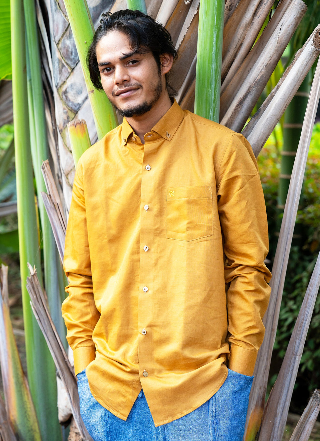 Goldenrod Organic Cotton Linen Premium Shirt