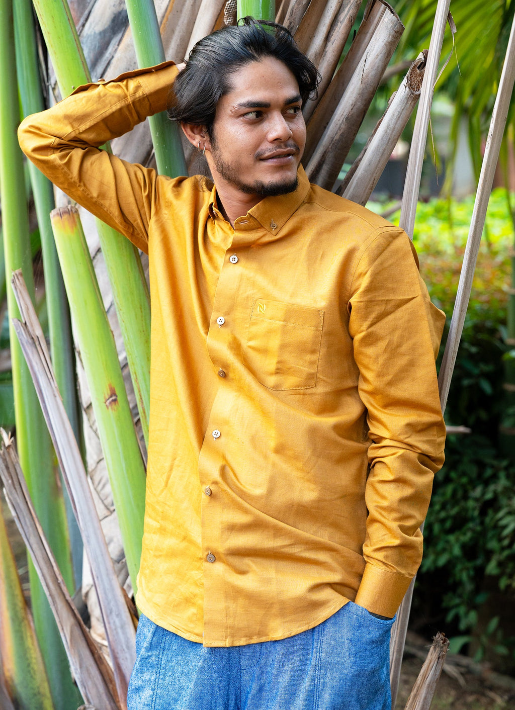 Goldenrod Organic Cotton Linen Premium Shirt