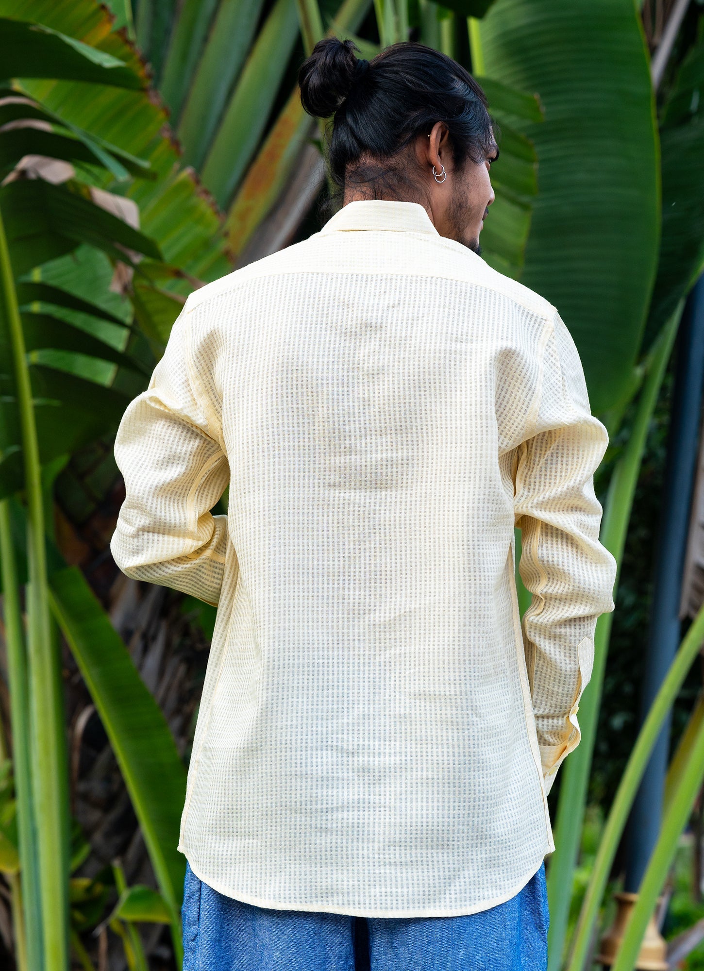 Alabaster Cream Textured Shirt