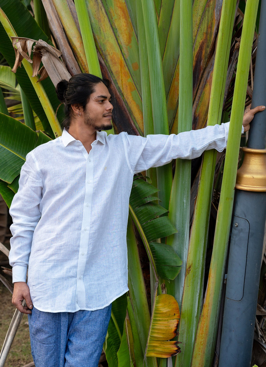 Royal White Super Airy Pure Linen Premium Shirt