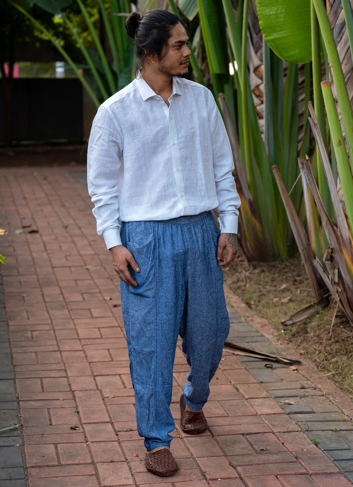 Royal White Super Airy Pure Linen Premium Shirt