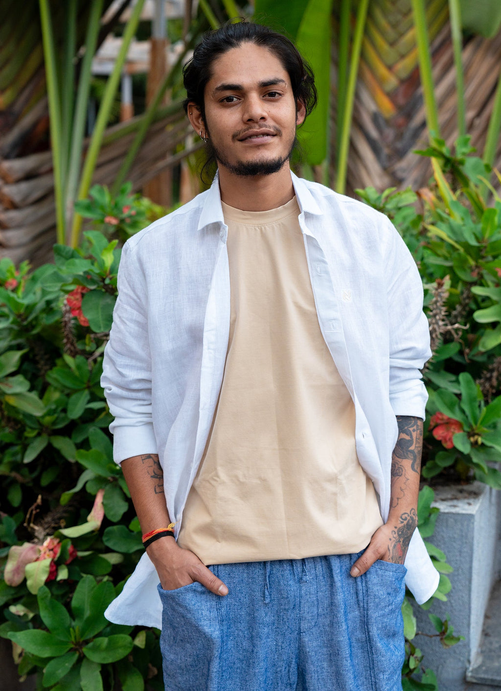 Royal White Super Airy Pure Linen Premium Shirt