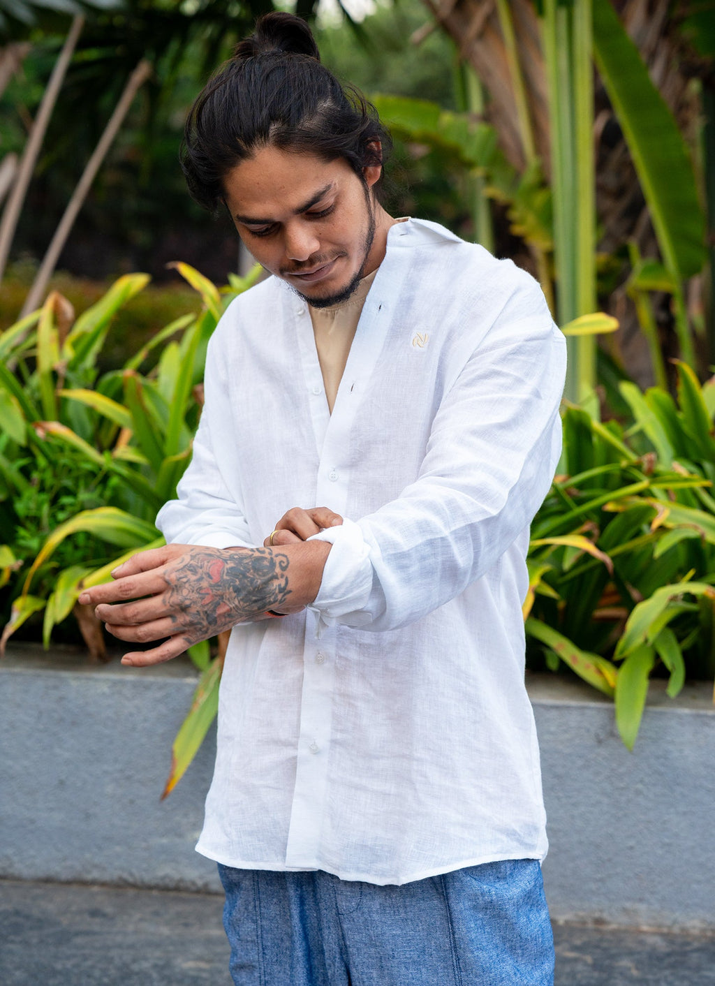 Royal White Super Airy Pure Linen Premium Shirt