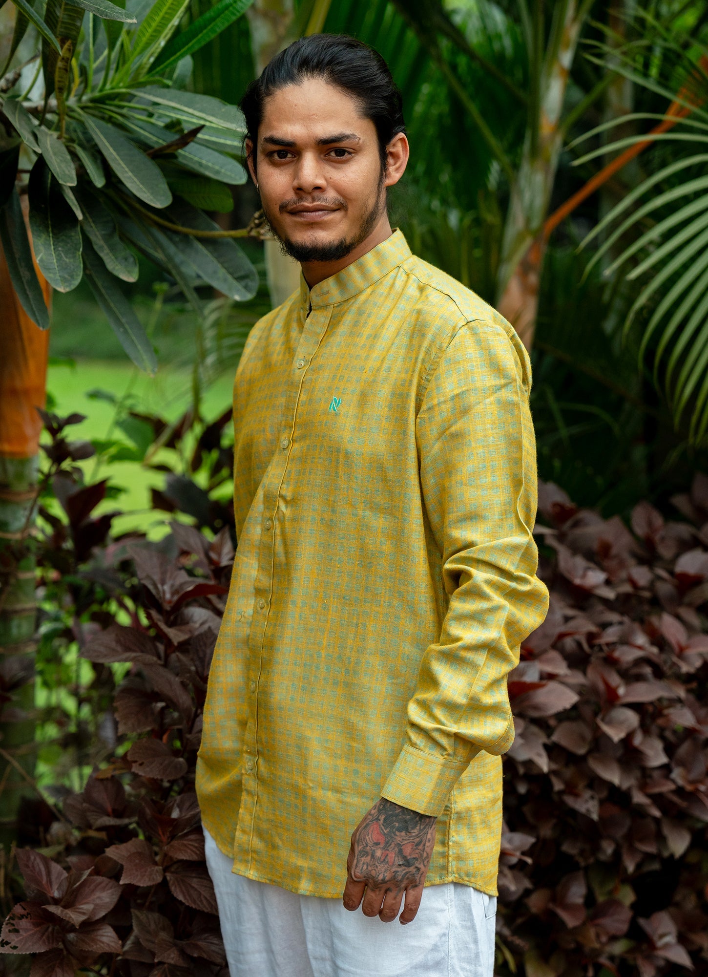 Golden Pista Weaved Organic Cotton Premium Shirt
