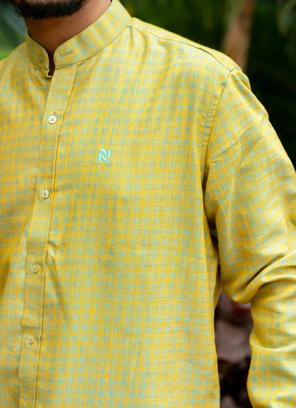 Golden Pista Weaved Organic Cotton Premium Shirt