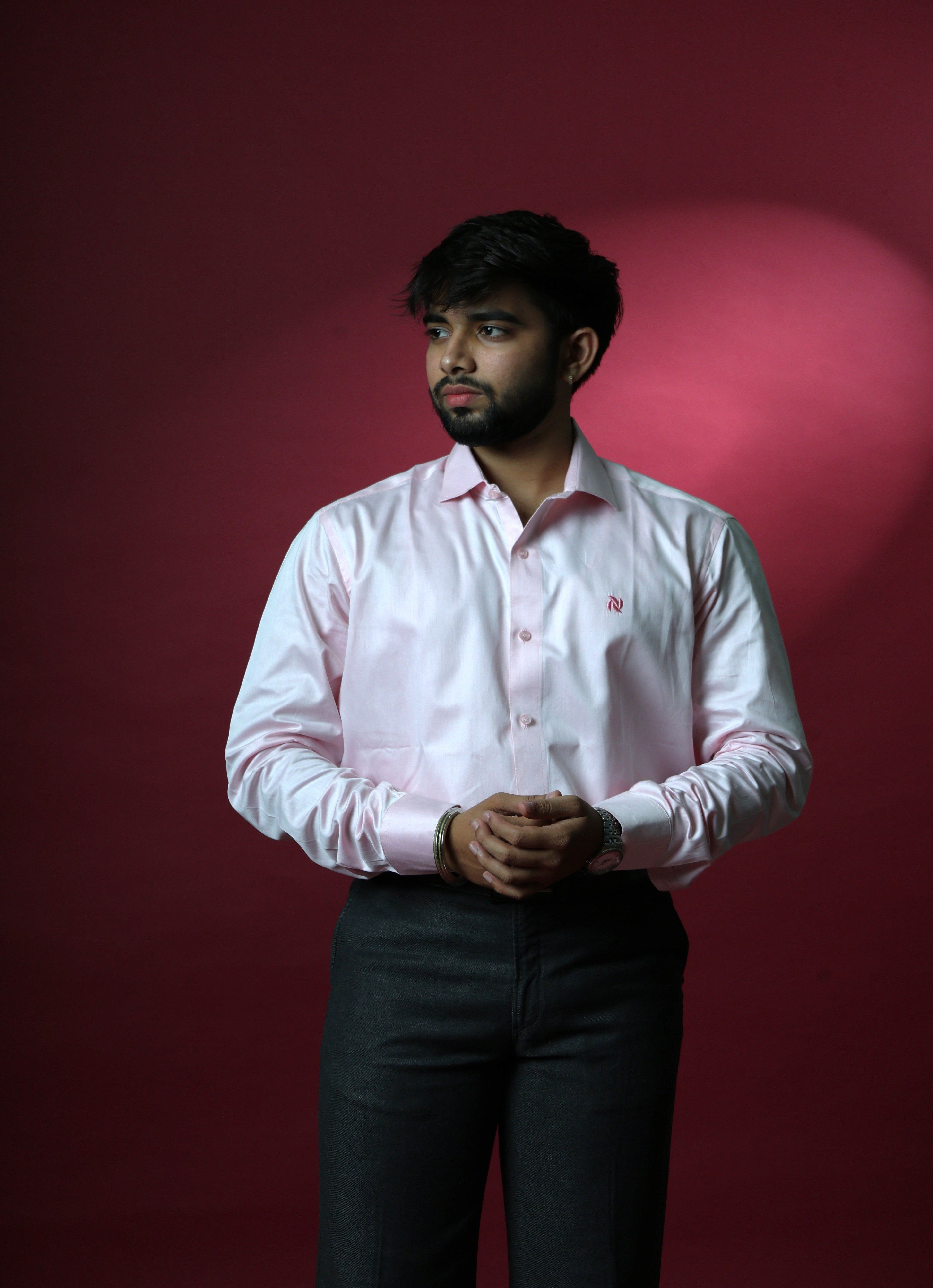 Rose Quartz Satin-Finish Formal