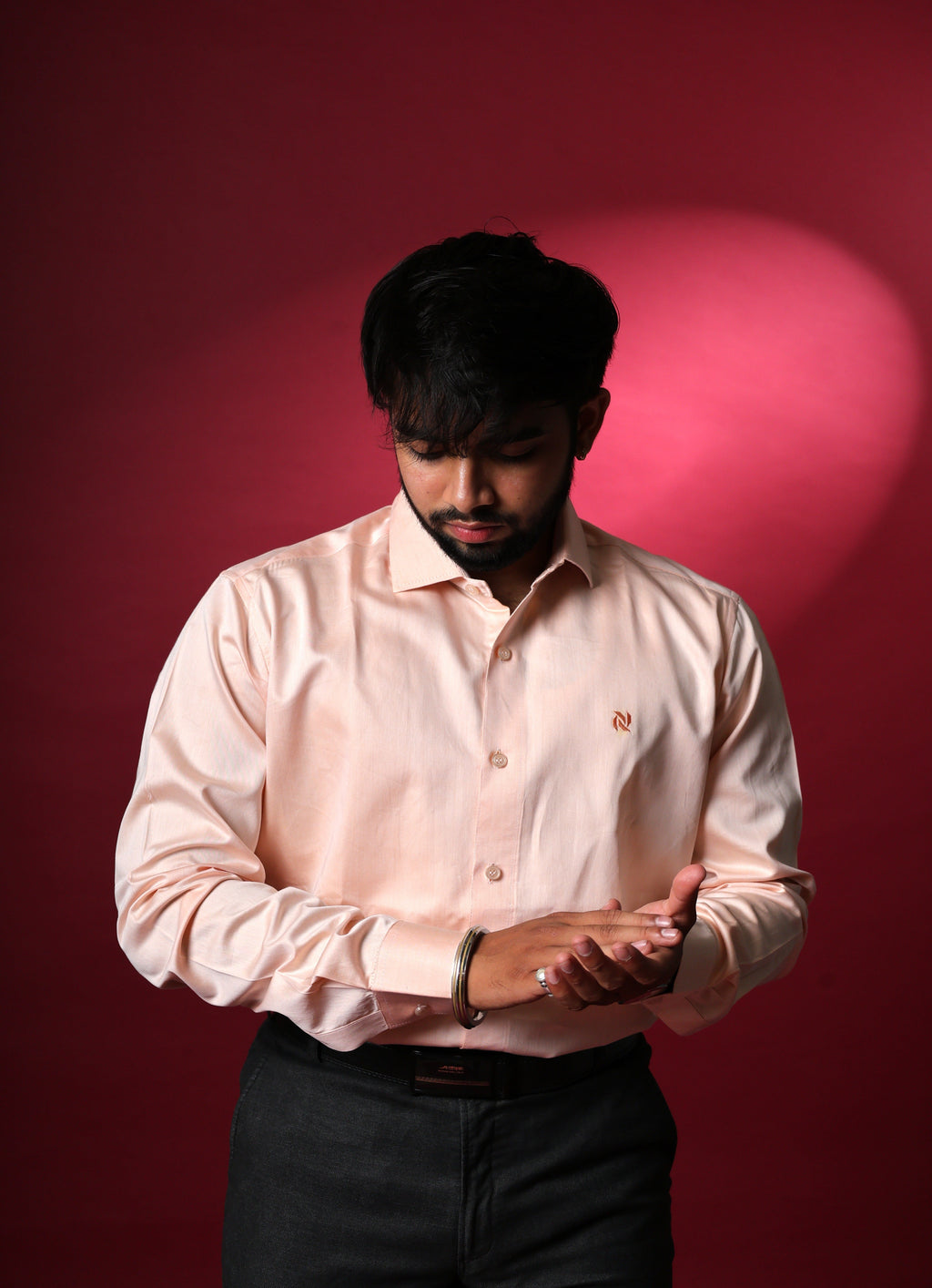 Peach Formal Shirt