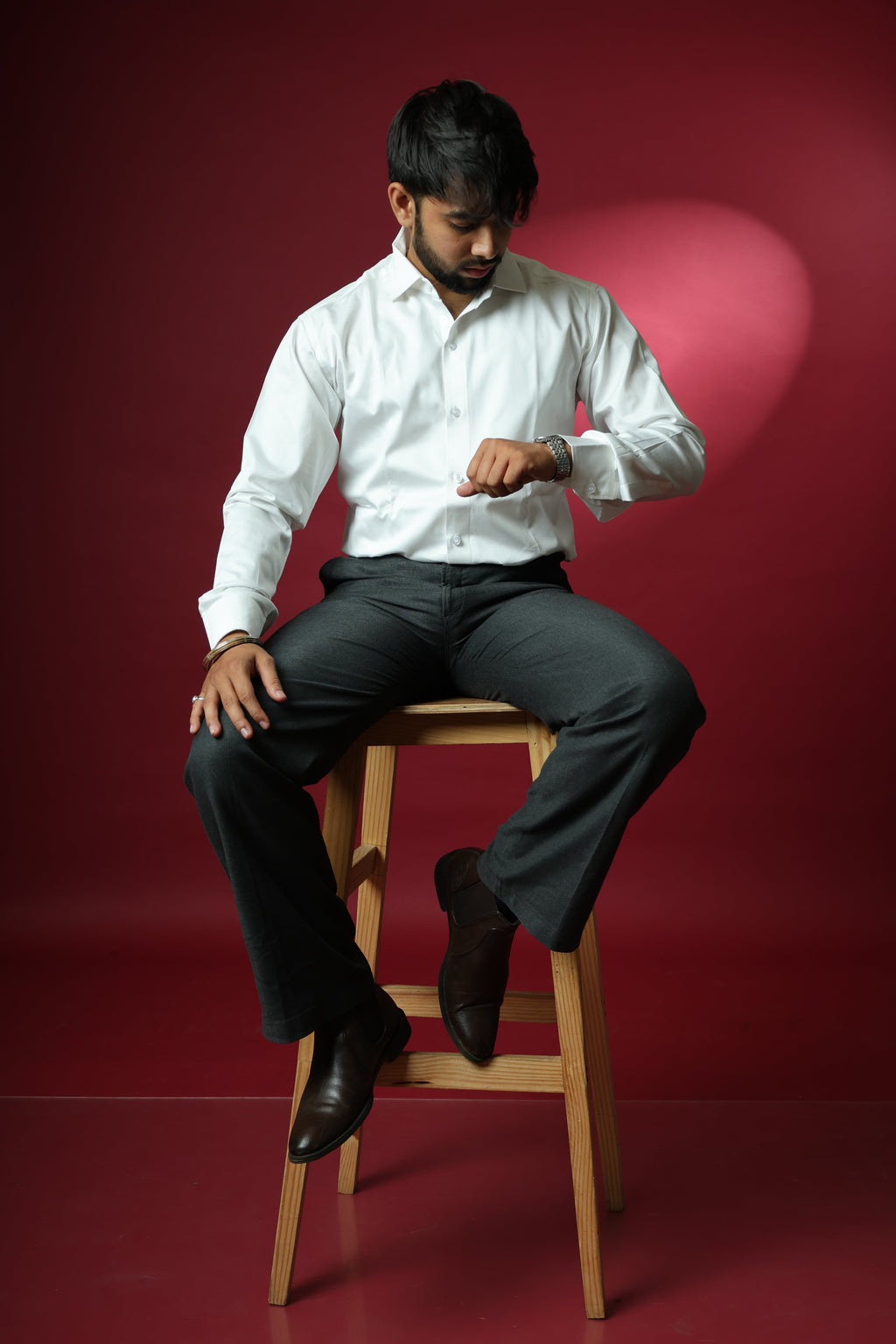 Pure Luxe White Giza Cotton Shirt