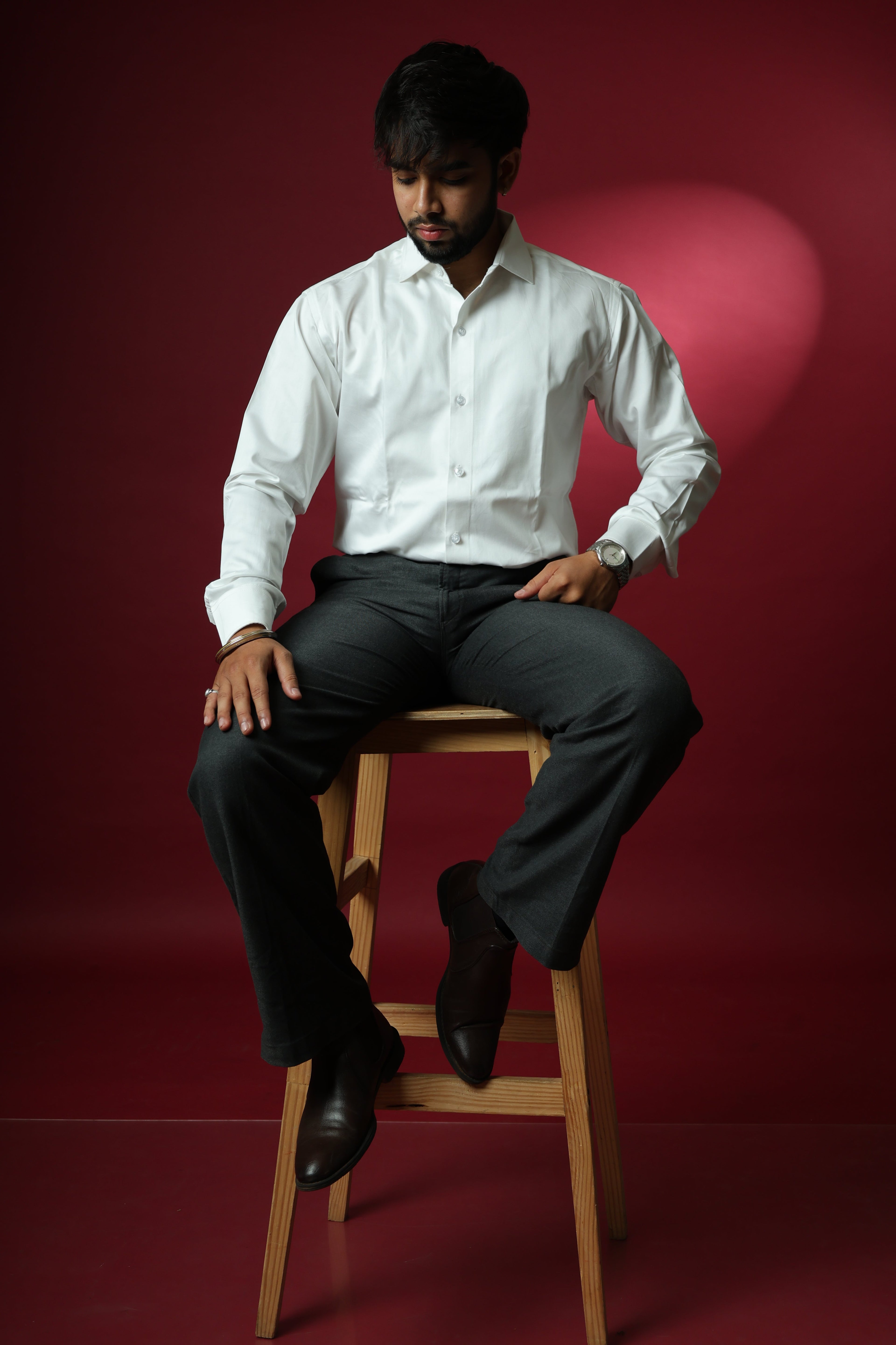 Pure Luxe White Giza Cotton Shirt