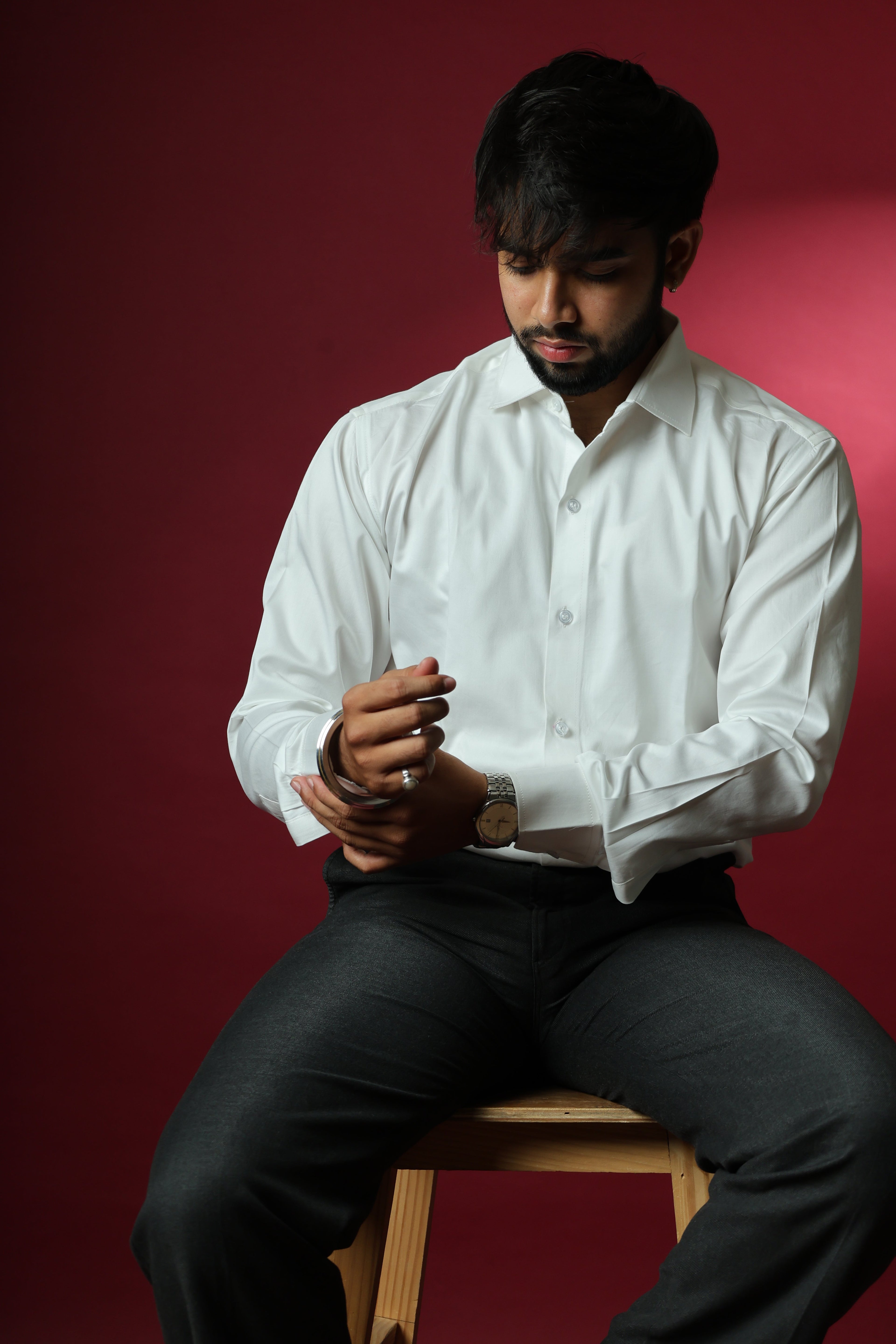 Pure Luxe White Giza Cotton Shirt