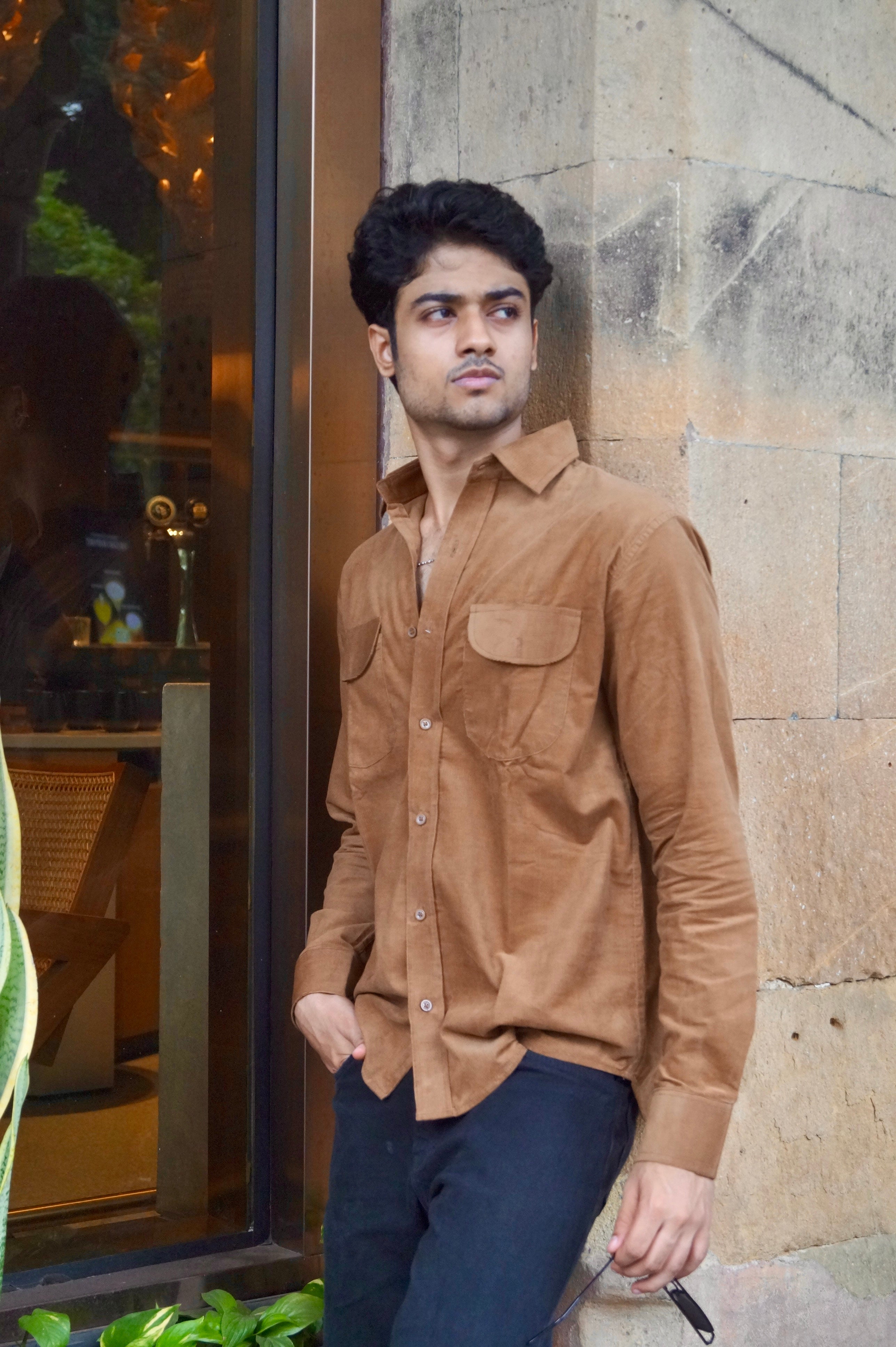 Brown Corduroy Premium Shirt