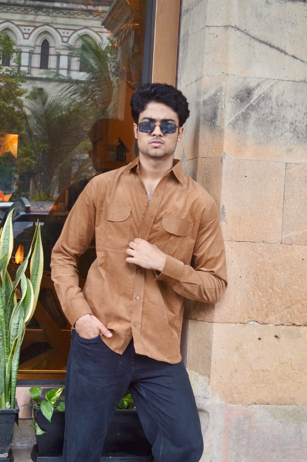 Brown Corduroy Premium Shirt