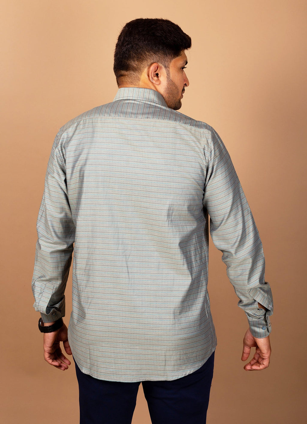 Shimmery Olive Dotted Organic Cotton Premium Shirt