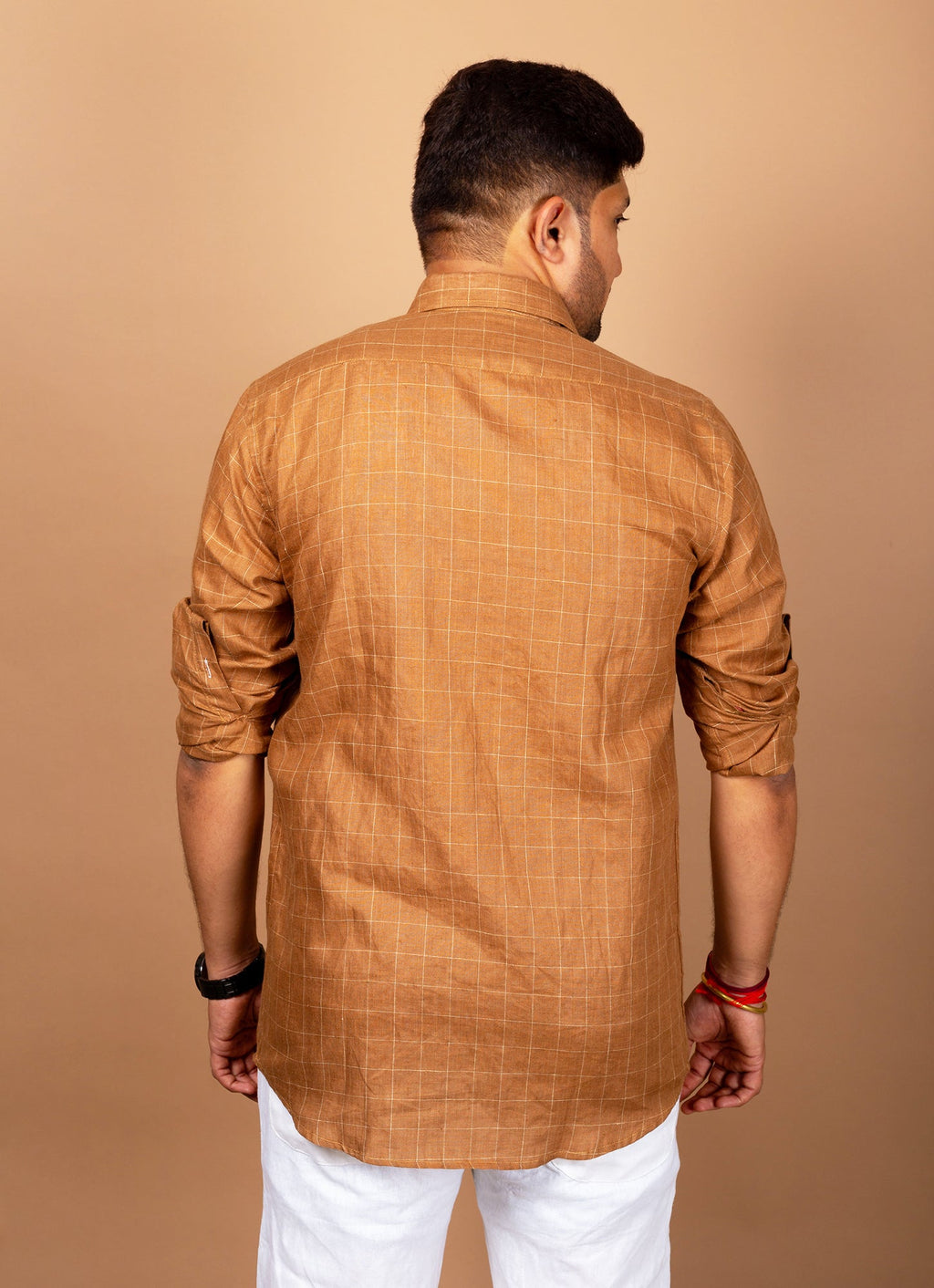 Peru Brown Very Airy Pure Linen Premium Shirt