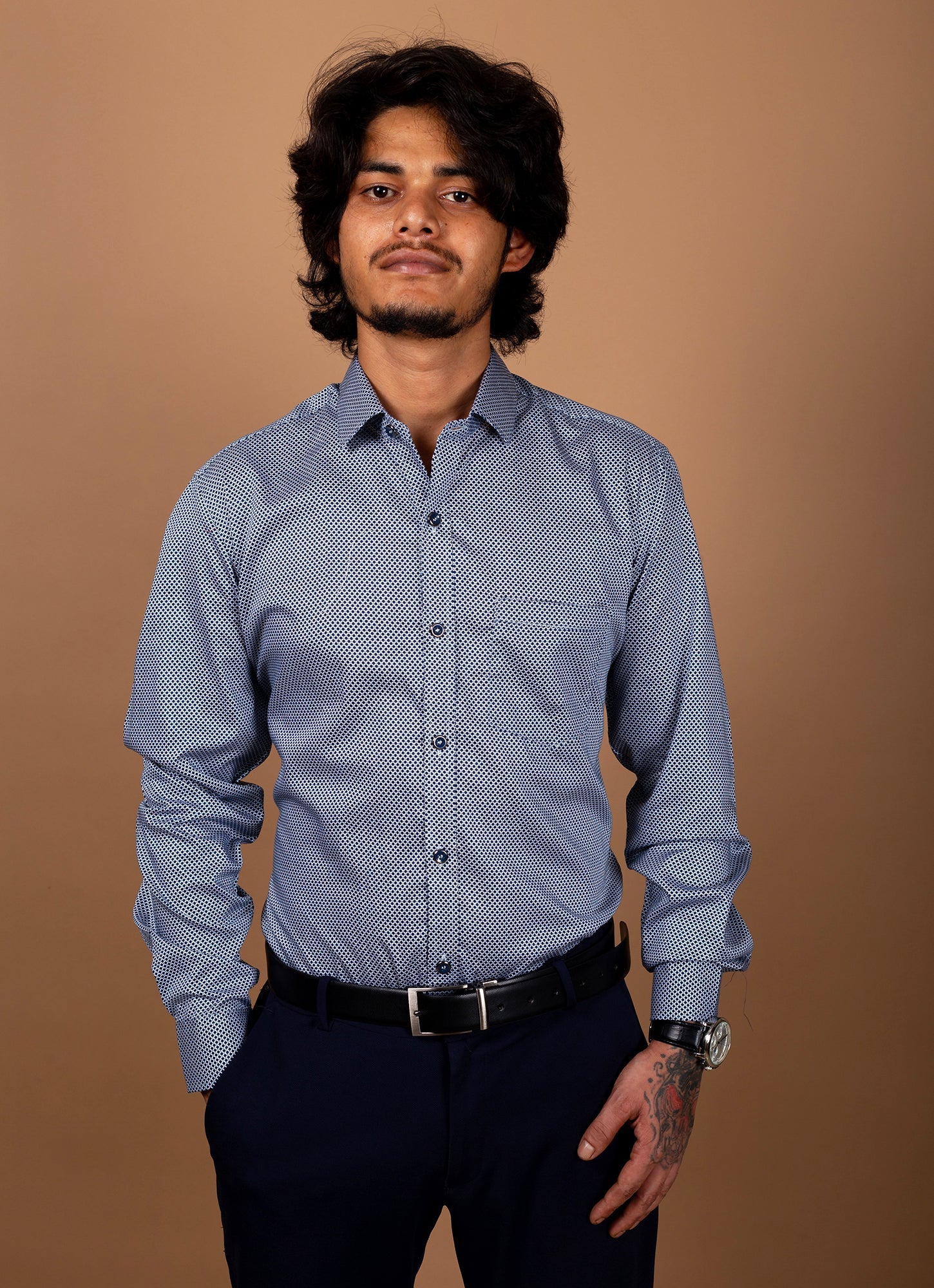 Circle halftone Organic Cotton Premium Shirt