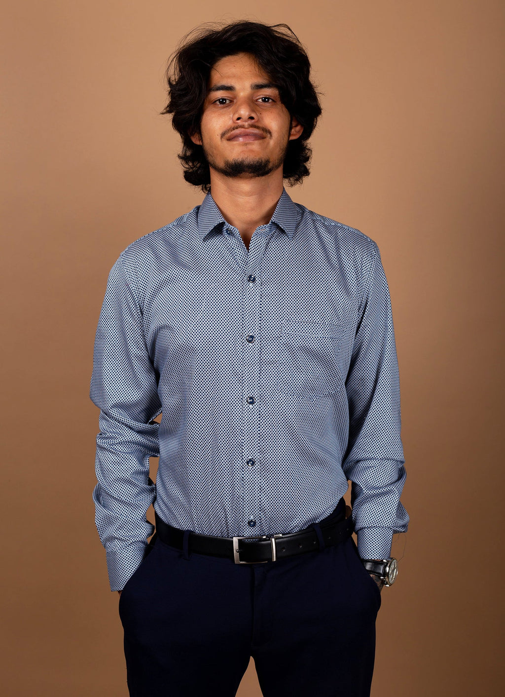 Circle halftone Organic Cotton Premium Shirt