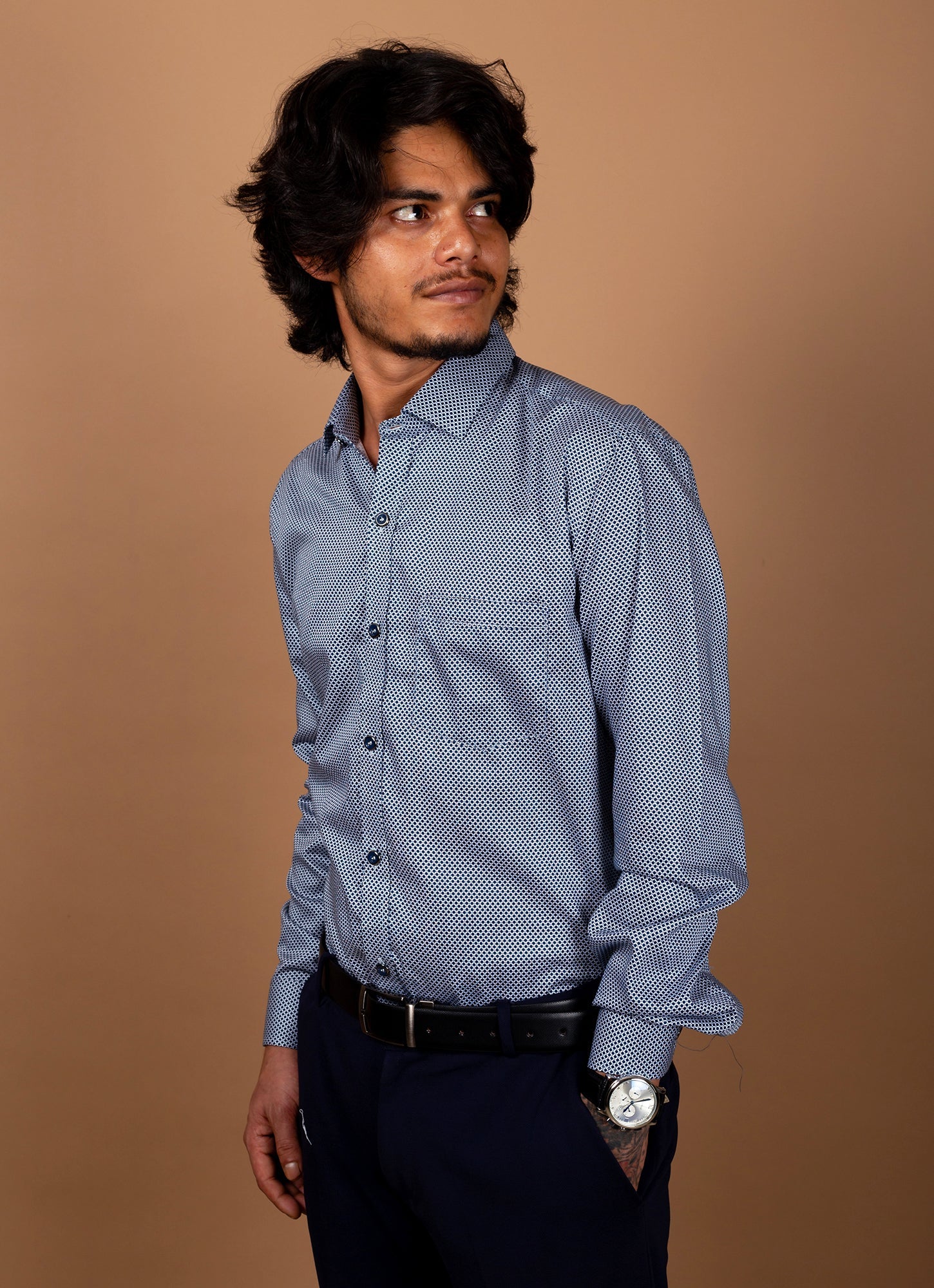 Circle halftone Organic Cotton Premium Shirt