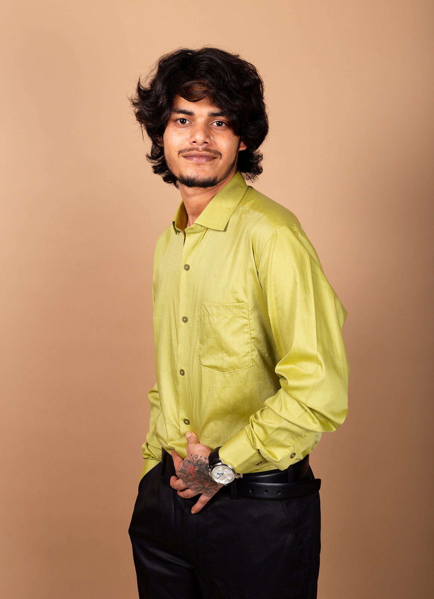 Macaroon Yellow Egyptian Giza Cotton Premium Shirt