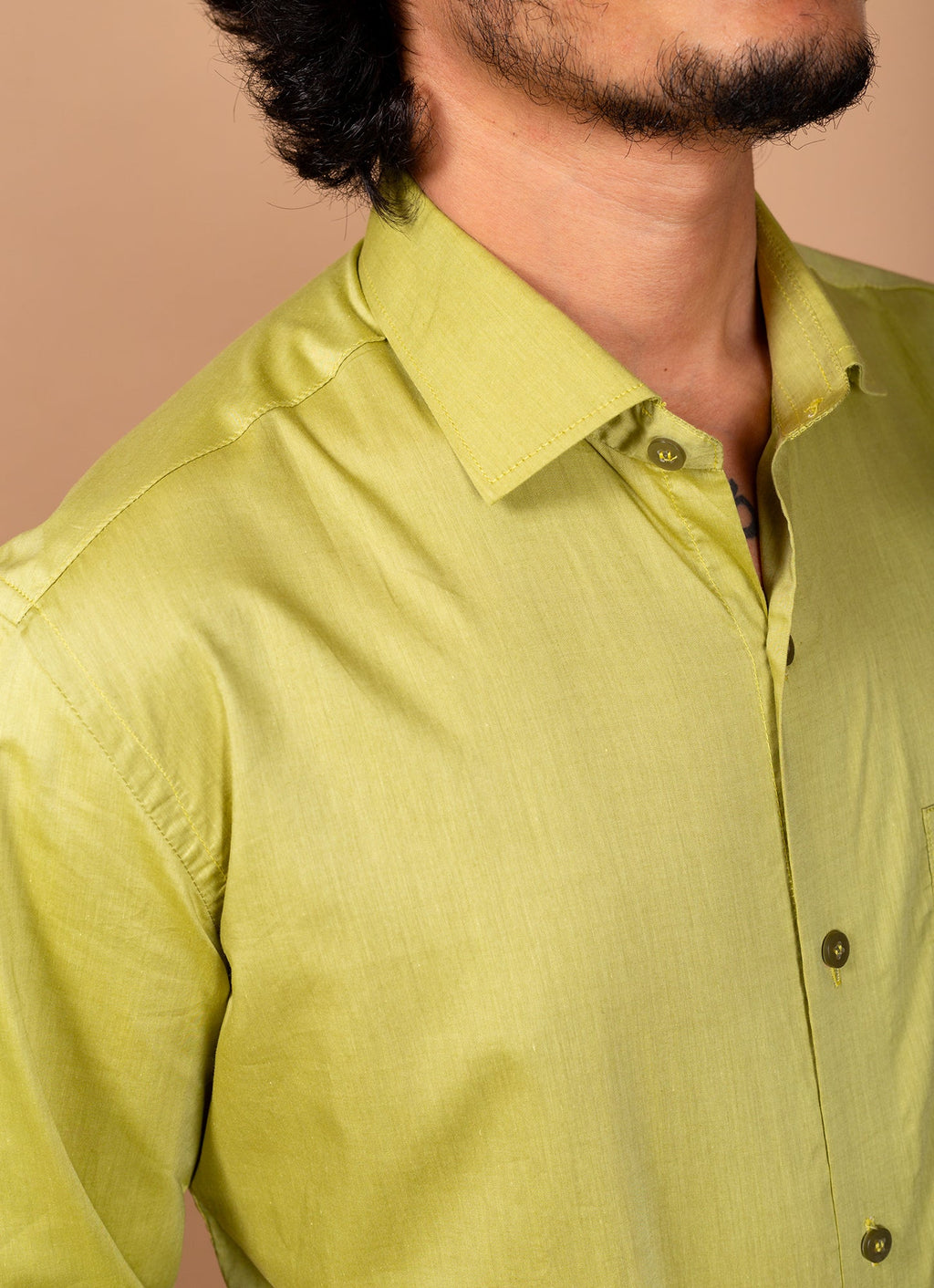 Macaroon Yellow Egyptian Giza Cotton Premium Shirt