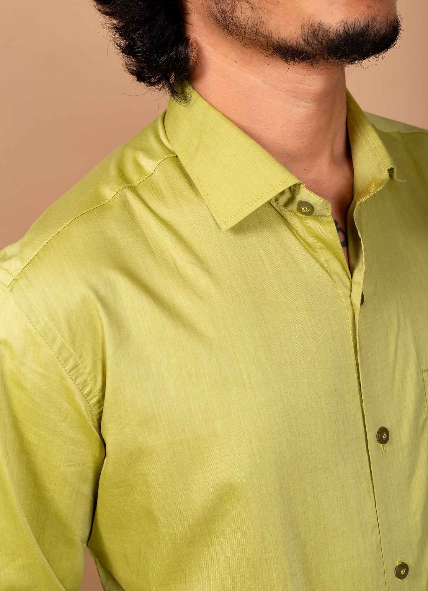 Macaroon Yellow Egyptian Giza Cotton Premium Shirt