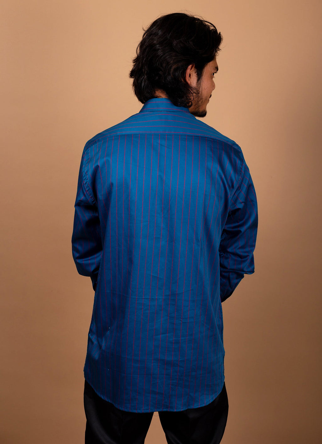 Persian Blue Liner Organic Cotton Premium Shirt