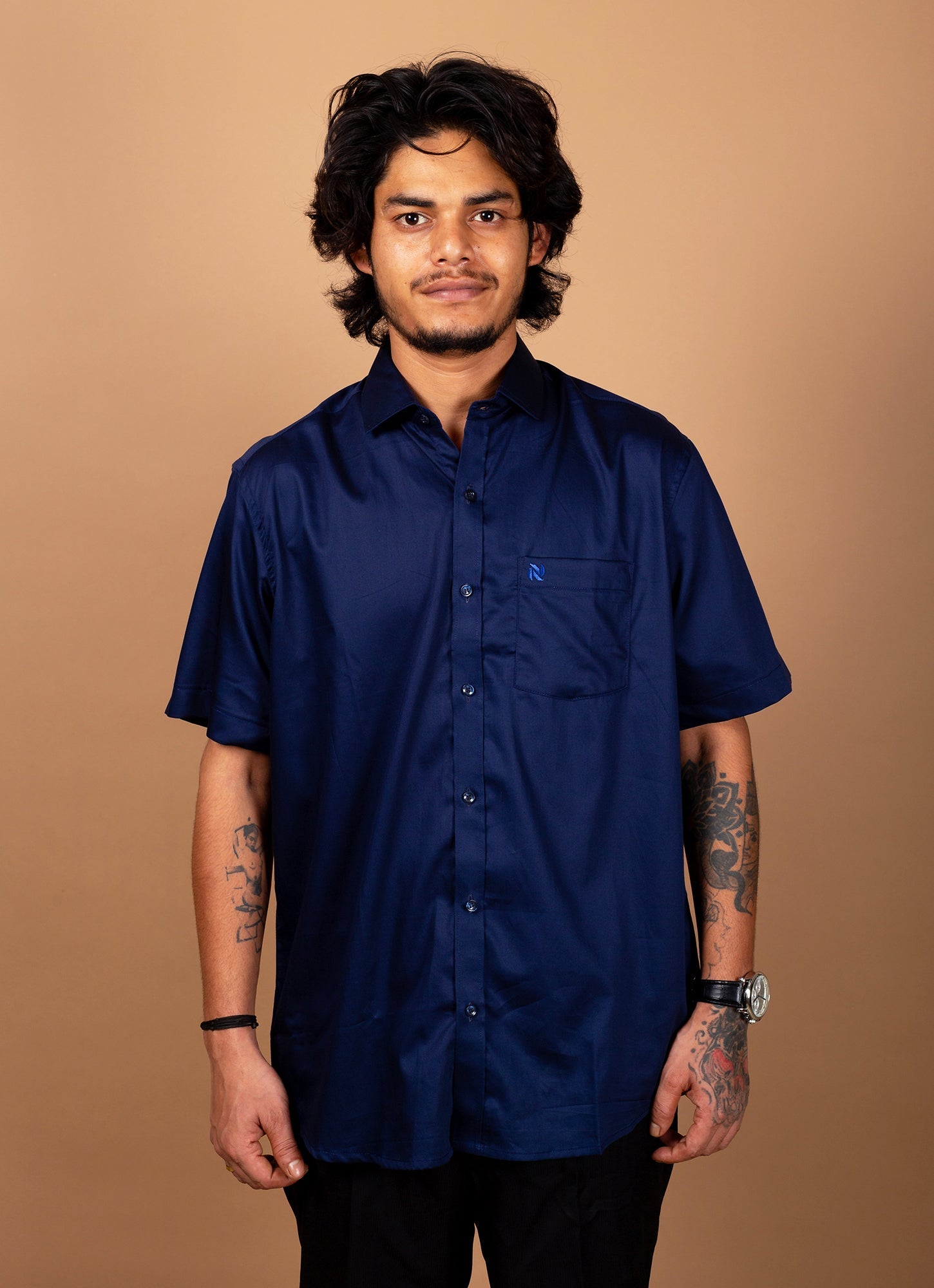 Lapis Blue Egyptian Giza Cotton Premium Shirt
