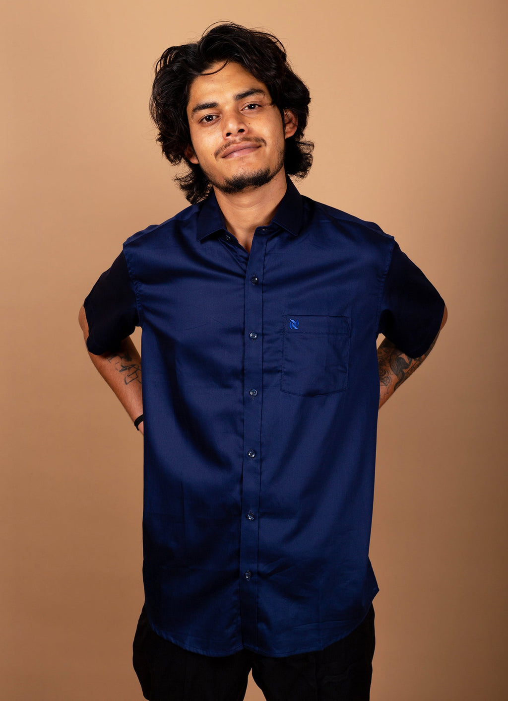 Lapis Blue Egyptian Giza Cotton Premium Shirt