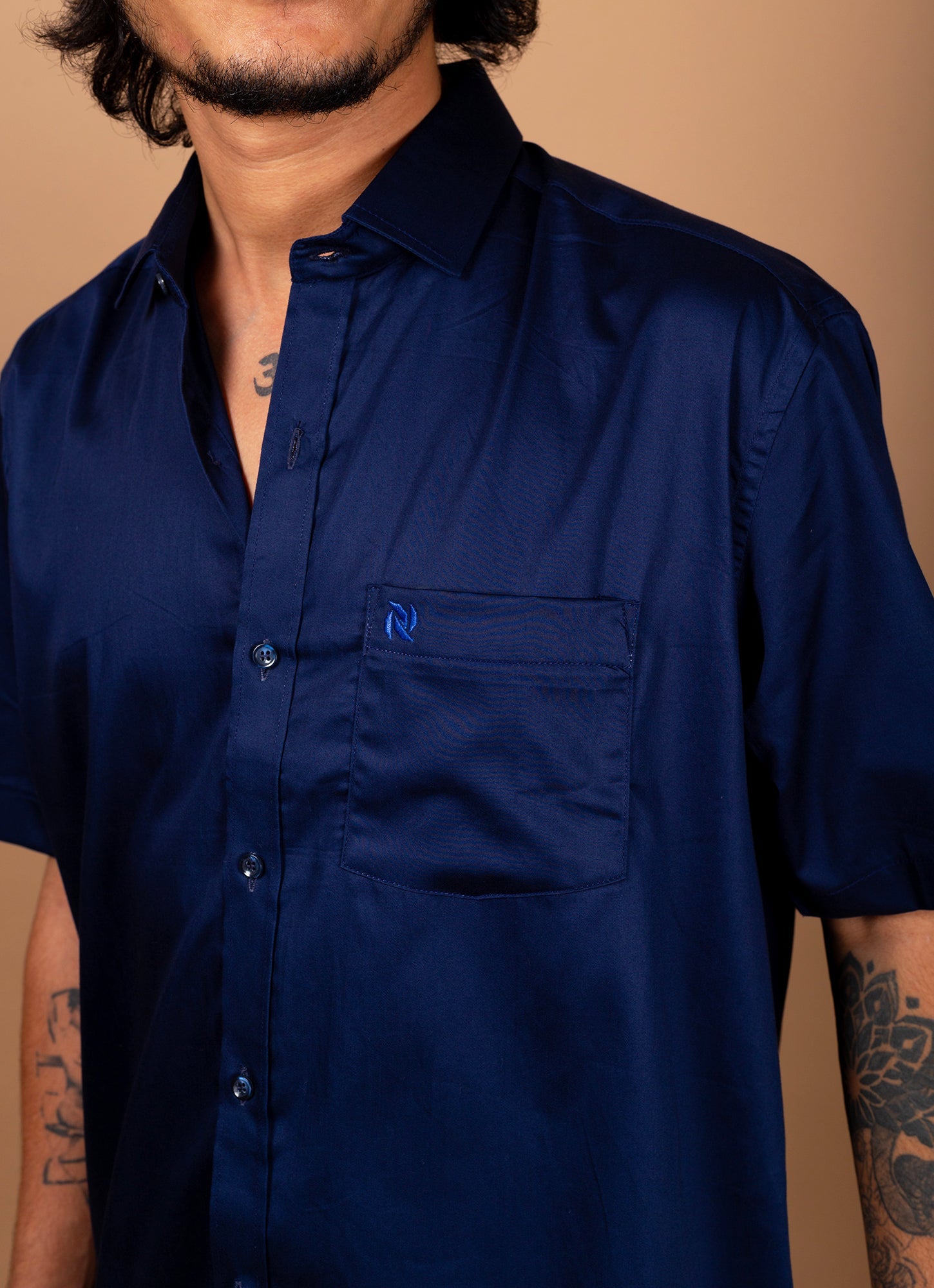 Lapis Blue Egyptian Giza Cotton Premium Shirt