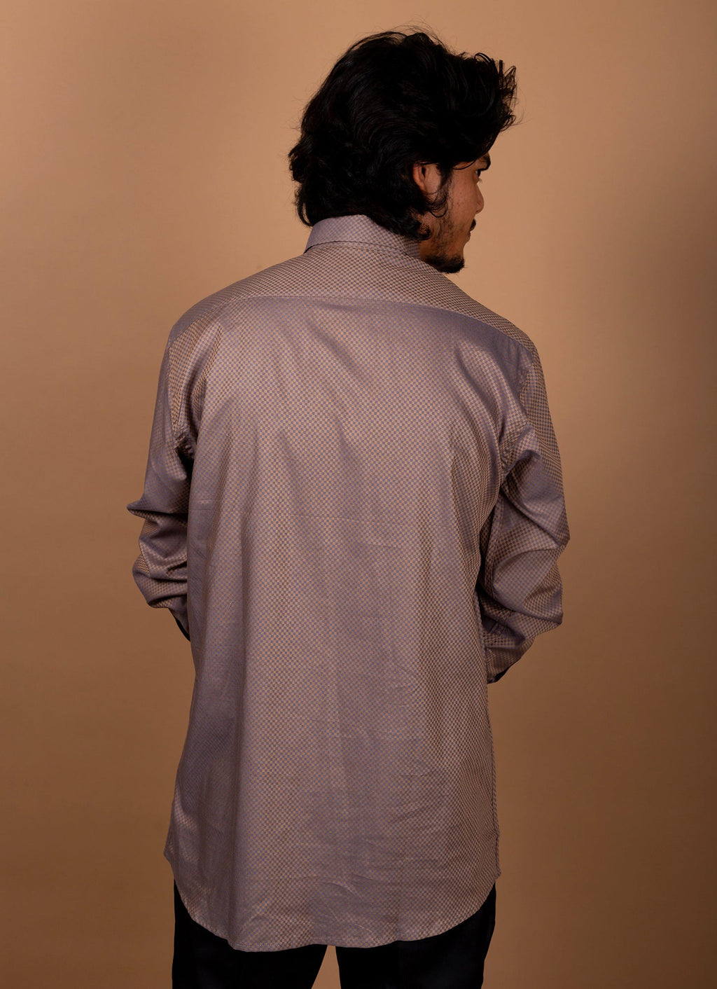 Shimmery Golden Cobalt Brown Organic Cotton Premium Shirt