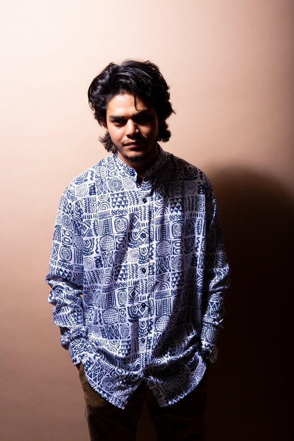 Tribal Print Organic Cotton Premium Shirt