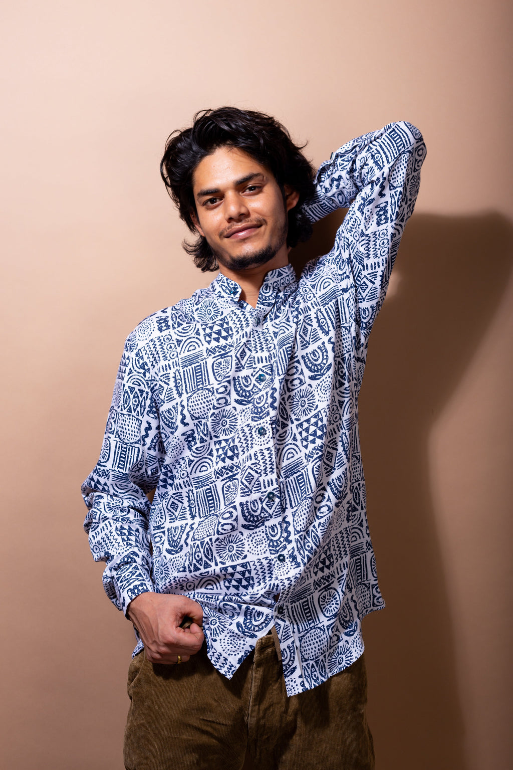 Tribal Print Organic Cotton Premium Shirt