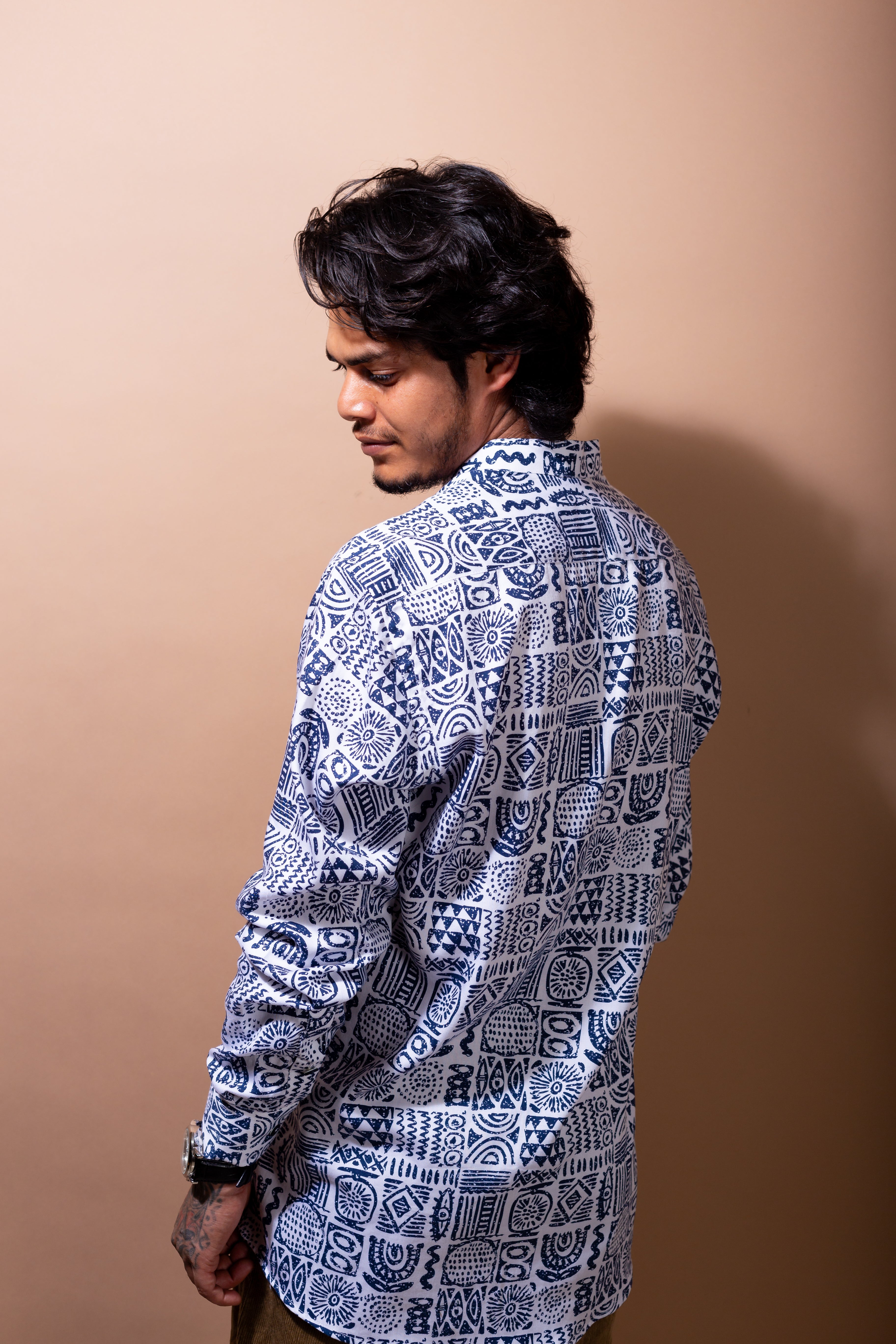 Tribal Print Organic Cotton Premium Shirt